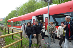 Klosterbesucher nutzen den Klosterstadt-Express gern zur Anreise